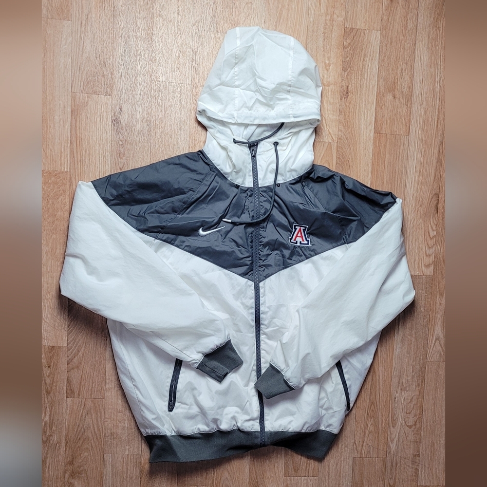 Arizona Wildcats Nike Windrunner Raglan Full-Zip Hoodie Jacket - White Size L